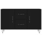 vidaXL Aparador de madera de ingeniería negro 100x36x60 cm vidaXL Aparador de madera de ingeniería negro 100x36x60 cm