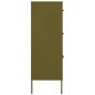 vidaXL Armario de cajones de acero verde oliva 80x35x101,5 cm vidaXL Armario de cajones de acero verde oliva 80x35x101,5 cm
