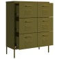 vidaXL Armario de cajones de acero verde oliva 80x35x101,5 cm vidaXL Armario de cajones de acero verde oliva 80x35x101,5 cm