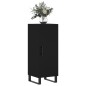 vidaXL Aparador de madera contrachapada negro 34,5x34x90 cm vidaXL Aparador de madera contrachapada negro 34,5x34x90 cm