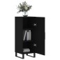 vidaXL Aparador de madera contrachapada negro 34,5x34x90 cm vidaXL Aparador de madera contrachapada negro 34,5x34x90 cm