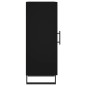 vidaXL Aparador de madera contrachapada negro 34,5x34x90 cm vidaXL Aparador de madera contrachapada negro 34,5x34x90 cm