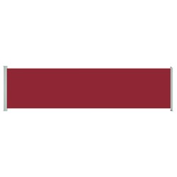 vidaXL Toldo lateral retráctil de jardín rojo 160x600 cm