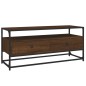 vidaXL Mueble de TV madera contrachapada roble marrón 100x35x45 cm vidaXL Mueble de TV madera contrachapada roble marrón 100x35x45 cm