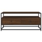 vidaXL Mueble de TV madera contrachapada roble marrón 100x35x45 cm vidaXL Mueble de TV madera contrachapada roble marrón 100x35x45 cm