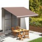 vidaXL Tela de repuesto para toldo marrón 4x3 m vidaXL Tela de repuesto para toldo marrón 4x3 m