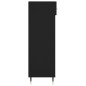 vidaXL Zapatero madera de ingeniería negro 60x35x105 cm vidaXL Zapatero madera de ingeniería negro 60x35x105 cm