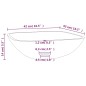 vidaXL Lavabo de vidrio transparente 42x42x14 cm vidaXL Lavabo de vidrio transparente 42x42x14 cm