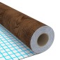 vidaXL Láminas autoadhesivas puertas 2 uds PVC roble oscuro 210x90cm 