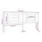 vidaXL Cabecero de cama madera maciza de pino blanco 206x4x100 cm vidaXL Cabecero de cama madera maciza de pino blanco 206x4x100 cm