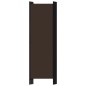 vidaXL Biombo divisor de 5 paneles marrón 250x180 cm vidaXL Biombo divisor de 5 paneles marrón 250x180 cm