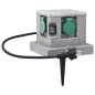 vidaXL Enchufe de jardín con sensor de ocaso plástico vidaXL Enchufe de jardín con sensor de ocaso plástico