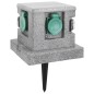 vidaXL Enchufe de jardín con sensor de ocaso plástico vidaXL Enchufe de jardín con sensor de ocaso plástico
