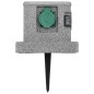 vidaXL Enchufe de jardín con sensor de ocaso plástico vidaXL Enchufe de jardín con sensor de ocaso plástico