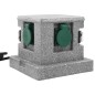 vidaXL Enchufe de jardín con sensor de ocaso plástico vidaXL Enchufe de jardín con sensor de ocaso plástico