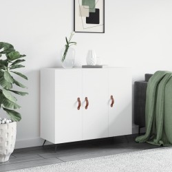 vidaXL Aparador de madera de ingeniería blanco 90x34x80 cm