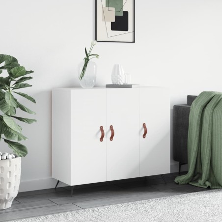 vidaXL Aparador de madera de ingeniería blanco 90x34x80 cm