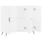 vidaXL Aparador de madera de ingeniería blanco 90x34x80 cm vidaXL Aparador de madera de ingeniería blanco 90x34x80 cm