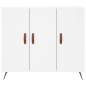 vidaXL Aparador de madera de ingeniería blanco 90x34x80 cm vidaXL Aparador de madera de ingeniería blanco 90x34x80 cm