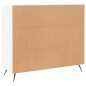 vidaXL Aparador de madera de ingeniería blanco 90x34x80 cm vidaXL Aparador de madera de ingeniería blanco 90x34x80 cm