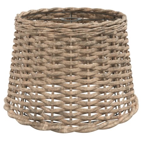 vidaXL Pantalla para lámpara de techo mimbre marrón Ø40x26 cm
