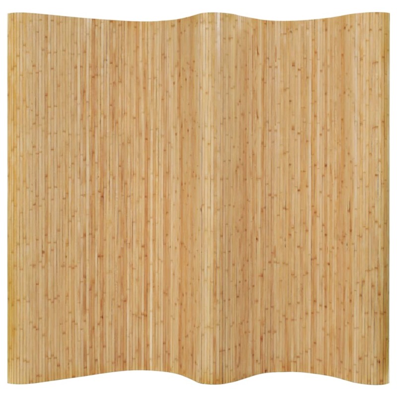 vidaXL Biombo divisor de bambú natural 250x165 cm vidaXL Biombo divisor de bambú natural 250x165 cm