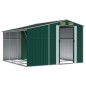 vidaXL Cobertizo de jardín acero galvanizado verde 277x279x179 cm vidaXL Cobertizo de jardín acero galvanizado verde 277x279x179 cm