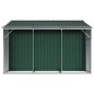 vidaXL Cobertizo de jardín acero galvanizado verde 277x279x179 cm vidaXL Cobertizo de jardín acero galvanizado verde 277x279x179 cm