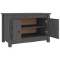 vidaXL Armario zapatero de madera maciza de pino gris 70x38x45,5 cm vidaXL Armario zapatero de madera maciza de pino gris 70x38x45,5 cm