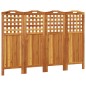 vidaXL Biombo de 4 paneles de madera maciza de acacia 162x2x115 cm vidaXL Biombo de 4 paneles de madera maciza de acacia 162x2x115 cm