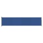 vidaXL Toldo lateral retráctil para patio azul 140x600 cm vidaXL Toldo lateral retráctil para patio azul 140x600 cm