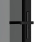 vidaXL Puerta interior vidrio EGS y aluminio negro 83x201,5 cm vidaXL Puerta interior vidrio EGS y aluminio negro 83x201,5 cm