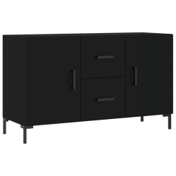 vidaXL Aparador de madera de ingeniería negro 100x36x60 cm