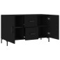 vidaXL Aparador de madera de ingeniería negro 100x36x60 cm vidaXL Aparador de madera de ingeniería negro 100x36x60 cm