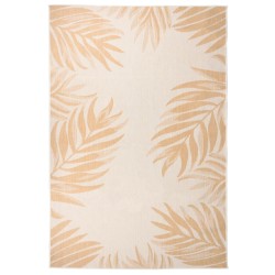 vidaXL Alfombra de exterior tejido plano estampado de hoja 160x230 cm