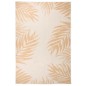vidaXL Alfombra de exterior tejido plano estampado de hoja 160x230 cm