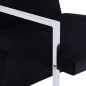 vidaXL Sillón con patas cromadas de terciopelo negro vidaXL Sillón con patas cromadas de terciopelo negro