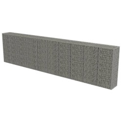 vidaXL Muro de gaviones con cubiertas acero galvanizado 600x50x150 cm