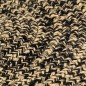 vidaXL Alfombra hecha a mano de yute marrón y negro 180 cm vidaXL Alfombra hecha a mano de yute marrón y negro 180 cm
