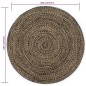vidaXL Alfombra hecha a mano de yute marrón y negro 180 cm vidaXL Alfombra hecha a mano de yute marrón y negro 180 cm