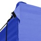 vidaXL Carpa plegable profesional con 4 paredes acero azul 3x4 m