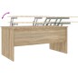 vidaXL Mesa de centro madera contrachapada Sonoma 102x50,5x46,5 cm vidaXL Mesa de centro madera contrachapada Sonoma 102x50,5x46,5 cm