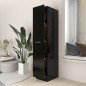 vidaXL Armario de boticario madera contrachapada negro 30x42,5x150 cm vidaXL Armario de boticario madera contrachapada negro 30x42,5x150 cm