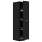 vidaXL Armario de boticario madera contrachapada negro 30x42,5x150 cm vidaXL Armario de boticario madera contrachapada negro 30x42,5x150 cm