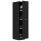 vidaXL Armario de boticario madera contrachapada negro 30x42,5x150 cm vidaXL Armario de boticario madera contrachapada negro 30x42,5x150 cm