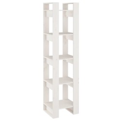 vidaXL Estantería/divisor de espacios madera pino blanco 41x35x160 cm