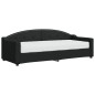 vidaXL Sofá cama con colchón tela negro 80x200 cm vidaXL Sofá cama con colchón tela negro 80x200 cm