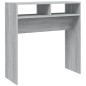 vidaXL Mesa consola madera contrachapada gris Sonoma 78x30x80 cm