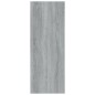 vidaXL Mesa consola madera contrachapada gris Sonoma 78x30x80 cm