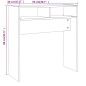 vidaXL Mesa consola madera contrachapada gris Sonoma 78x30x80 cm